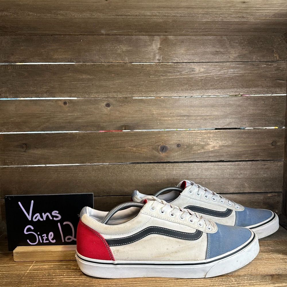 Mens Vans Old Skool Ward Color Block Canvas Skate Sneakers Shoes Size 12 D GUC